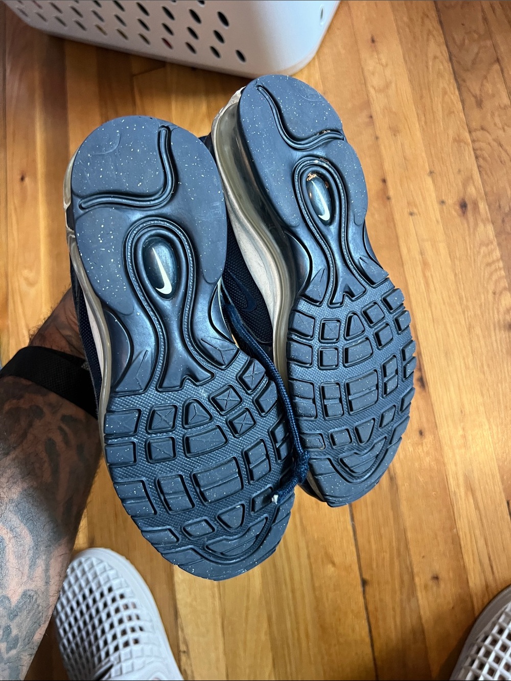 Nike youth obsidian Air Max 97 Low-Top Sneakers 4Y - Picture 5 of 8